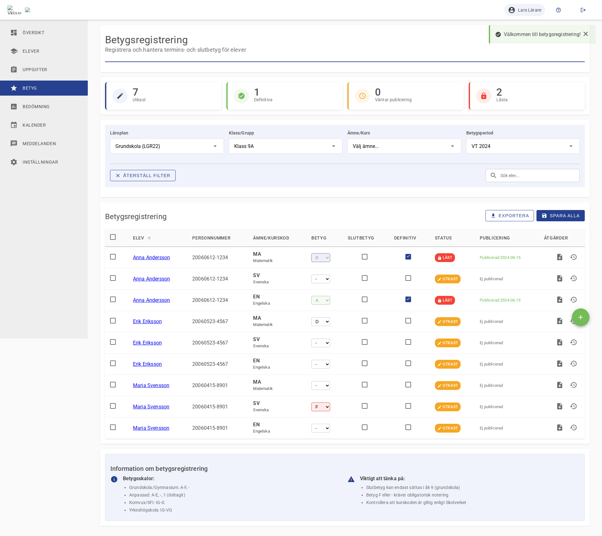 Screenshot of Version 1