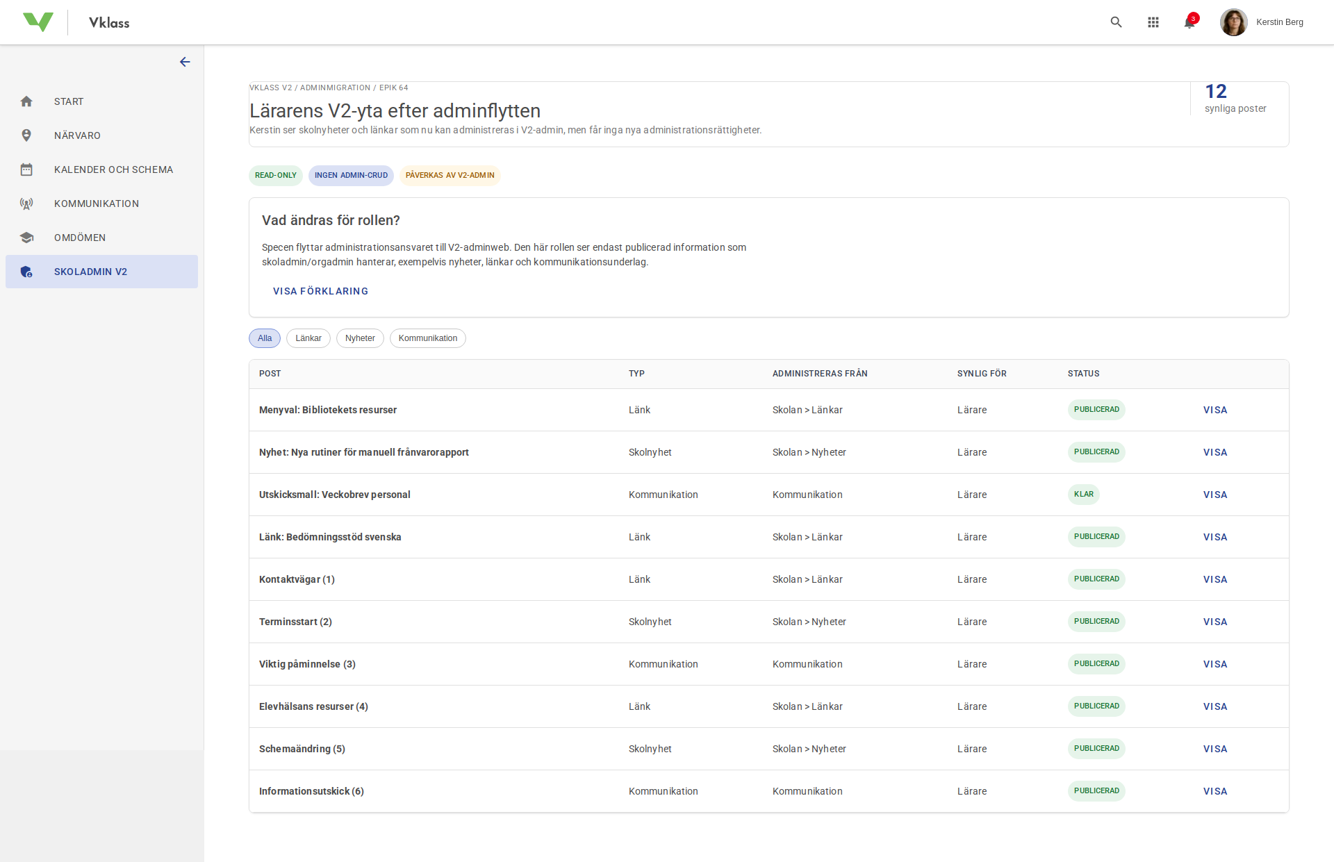 Screenshot of Version 1